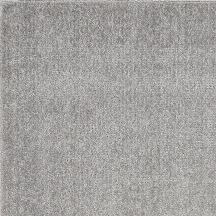 2' X 10' Non Skid Indoor / Outdoor Runner Rug - Silver Gray