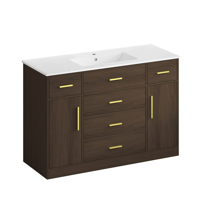 Bathroom Vanity With Abundant Storage 2 Soft Close Doors And 6 Drawers Home Essentials