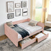 Upholstered Daybed & 2 Drawers Home Essentials