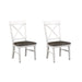 Dining Chairs (Set of 2) - Brown / White Emerald Home