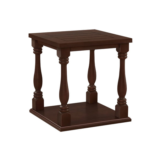 Accent Table, 2 Tier, Square, Traditional - Espresso 8th Street