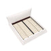 King Size Platform Bed With Special-Shaped Headboard - Cream Home Essentials