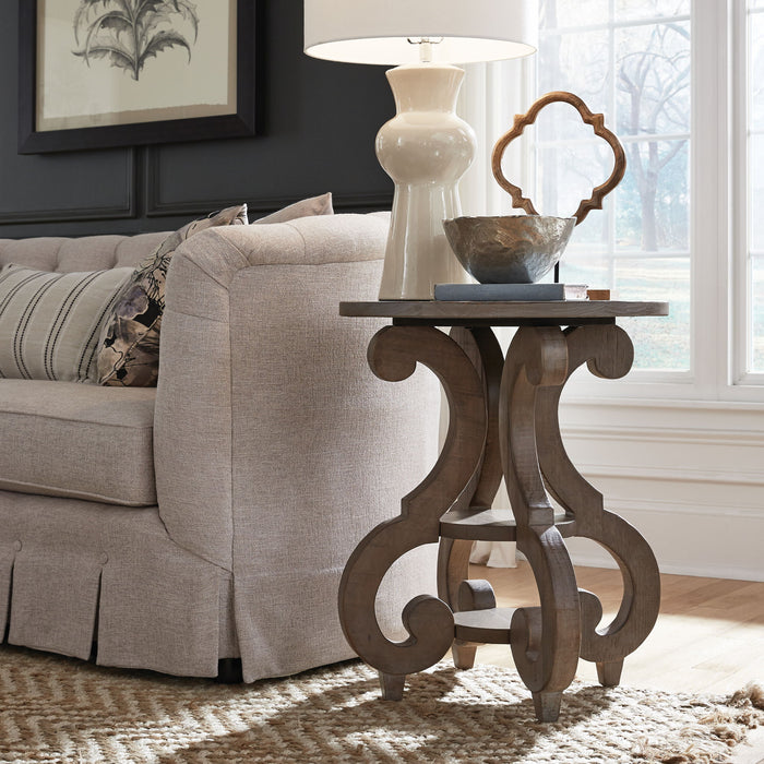 Tinley Park - Round Accent End Table - Dove Tail Gray Magnussen Furniture