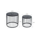 Solar Powered Nesting Side Table Set - Black Home Essentials