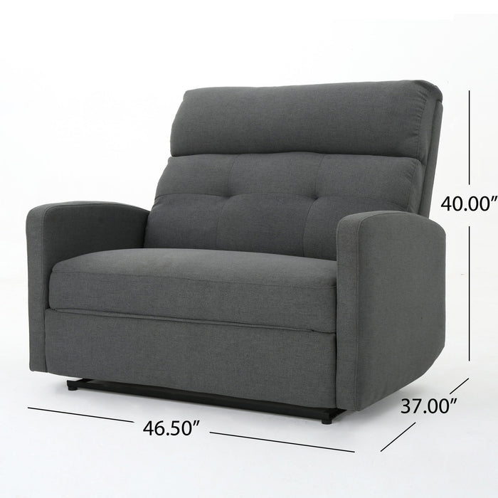 Alma - Contemporary Upholstered Loveseat Recliner