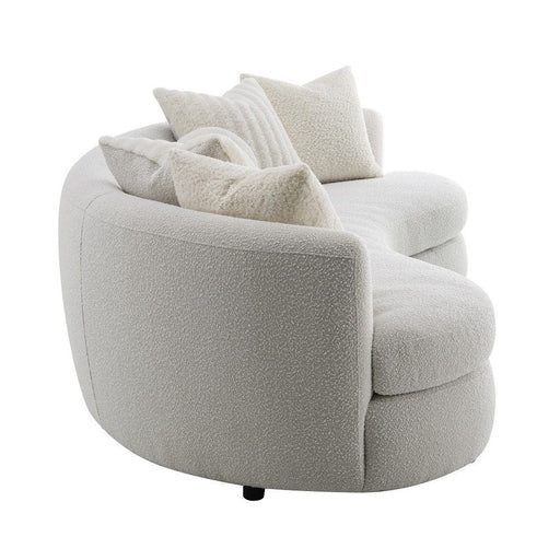 Iniko - Sofa With 6 Pillows - Beige Boucle ACME