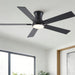 Low Profile Flush Mount Intergrated LED Ceiling Fan With Light And Reversible Quiet Motor Daily Nest