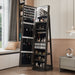 Swivel Jewelry Cabinet With Full Length Mirror Daily Nest