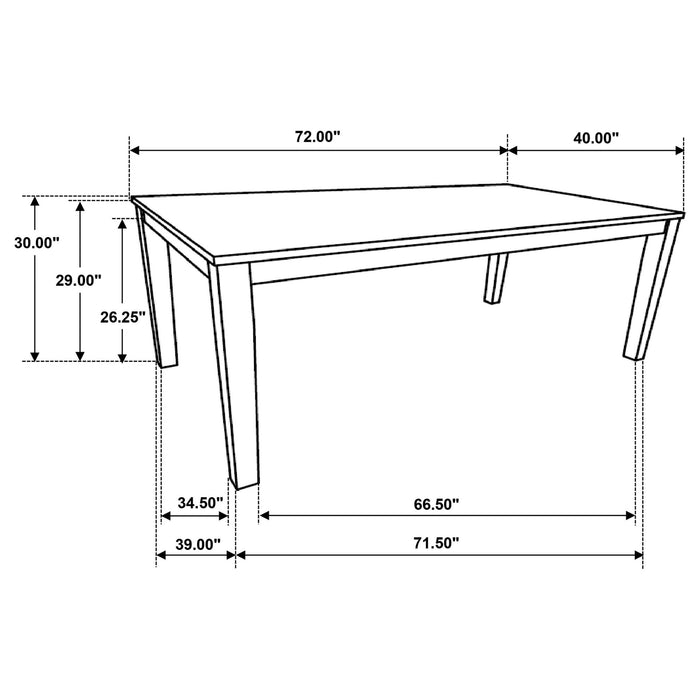 Prager - Rectangular Dining Table - Brown Furniture Max