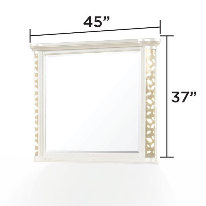 Cinderella - Bedroom Mirror With LED Frame Lighting (Dresser Not Included) - Beige Matrix Furniture Group
