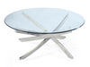 Zila - Round Cocktail Table Top - Brushed Nickel Magnussen Furniture