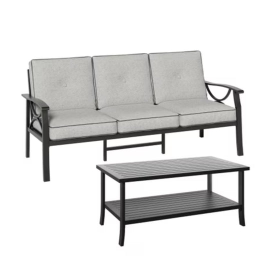 Patio Furniture Set With Coffee Table And Cushions For Backyard Home Essentials