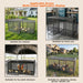 Chicken Cage, Poultry Breeding Coop - Black / Silver Daily Nest