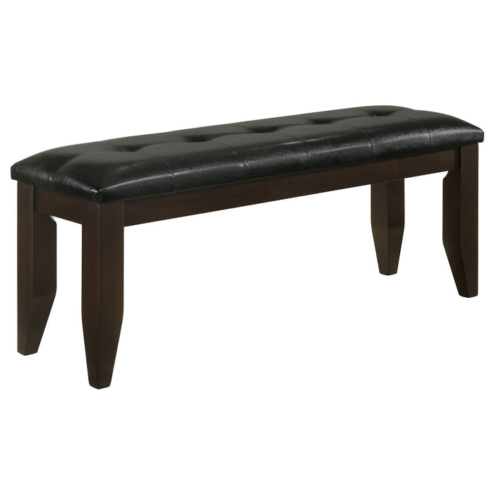 Tufted Upholstered Dining Bench - Brown Furniture Max