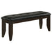 Tufted Upholstered Dining Bench - Brown Furniture Max