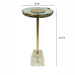 Anaheim - Round Accent Table - Gold Ridgecrest Home