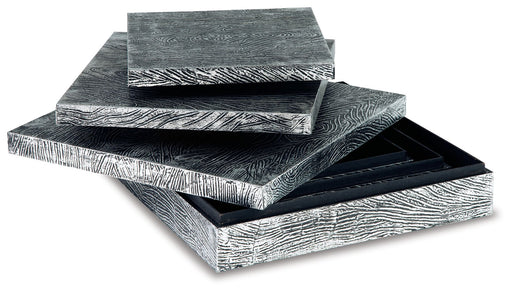 Keldy - Box Set (Set of 3) - Antique Pewter Finish Signature Design by Ashley®
