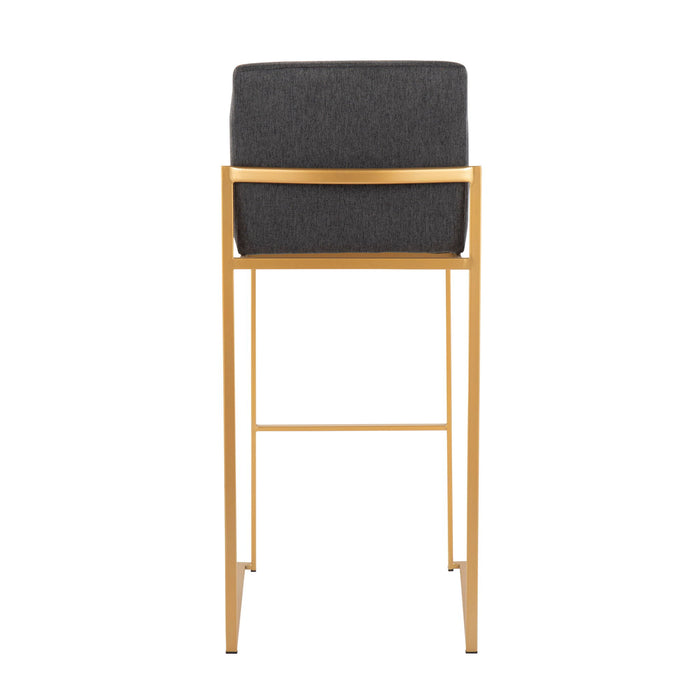 Fuji - Contemporary Design High Back Barstool Lumi Source