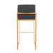 Fuji - Contemporary Design High Back Barstool Lumi Source