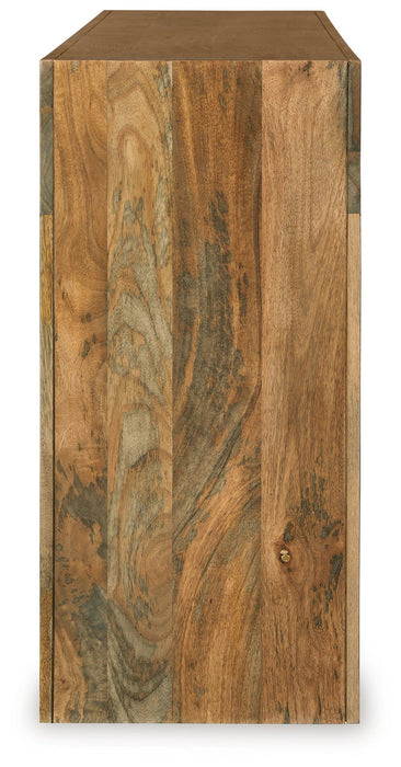 Luzmanacy - Console Sofa Table - Natural Brown