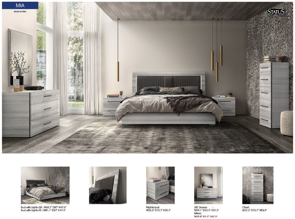 Mia - Upholstered Bed Status Italy