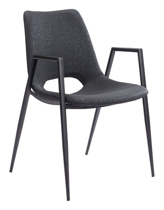 Desi - Dining Chair With Black Legs (Set of 2) Zuo Modern
