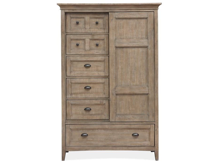 Paxton Place - Wood Door Chest - Dove Tail Gray Magnussen Furniture