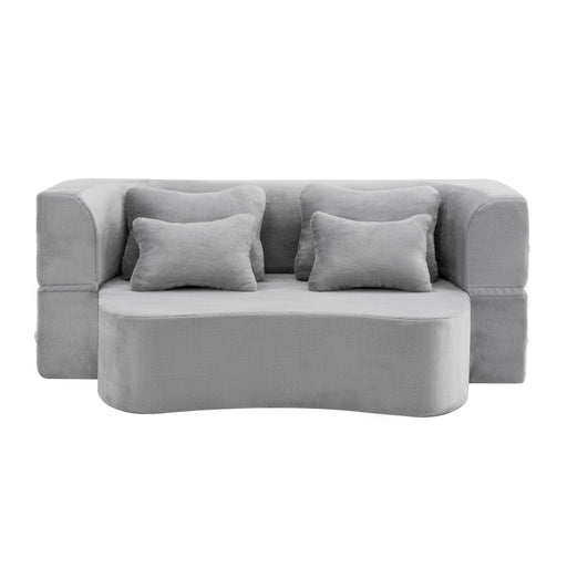 Modern Floor Sofa With 4 Pillows Home Essentials