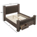 Upholstered Bed With Footboard Drawers Home Essentials