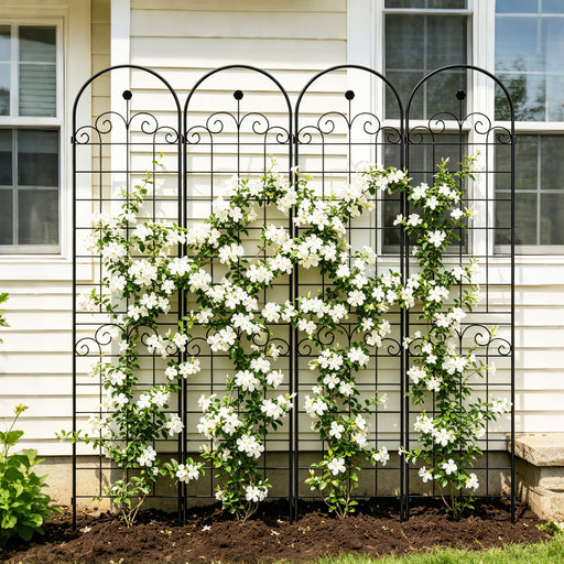 Metal Garden Trellis For Climbing Plants Outdoor Rustproof Plant Support Rose Trellis Netting Trellis Daily Nest