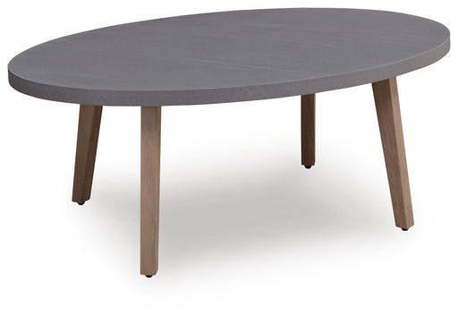 Harmony Headlands - Oval Cocktail Table - Natural / Gray Signature Design by Ashley®