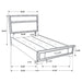 Annie - 4 Piece Bedroom Set Furniture Max