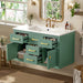 Wall Mounted Bathroom Cabinet With Sink, Multiple Drawers And Doors - Green Hearth and Haven