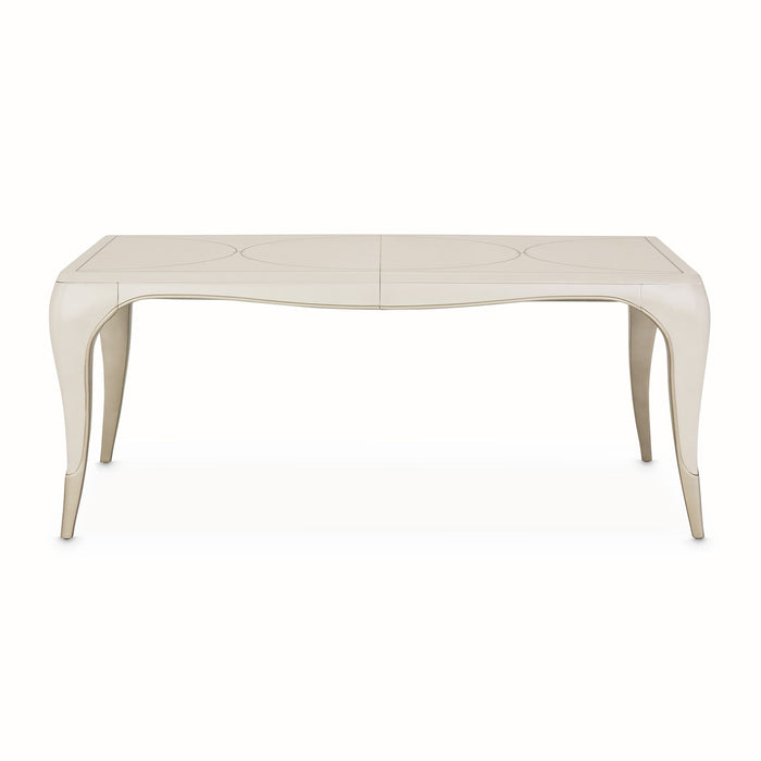 London Place - Rectangular Dining Table - Creamy Pearl Michael Amini