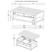 Castleton - Mobile Lift-Top Coffee Table Furniture Max