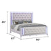 Opium - King Size Tufted Bed - White Matrix Furniture Group