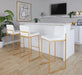 Fuji - Contemporary Design High Back Barstool Lumi Source