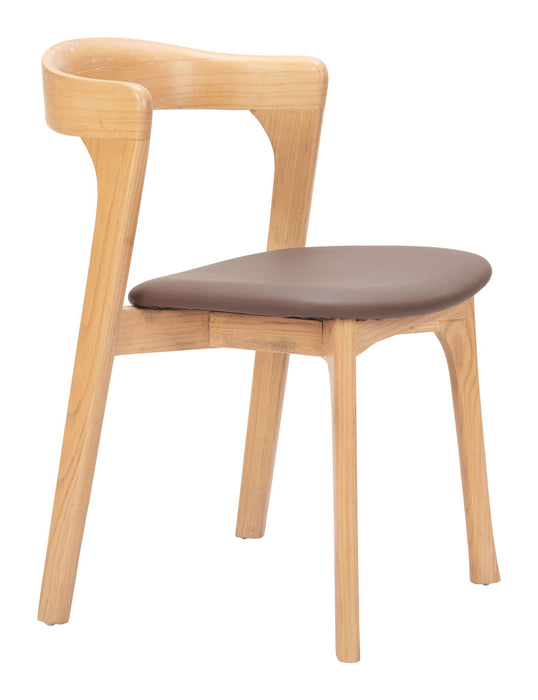 Pioro - Dining Chair (Set of 2) - Brown / Natural Zuo Modern