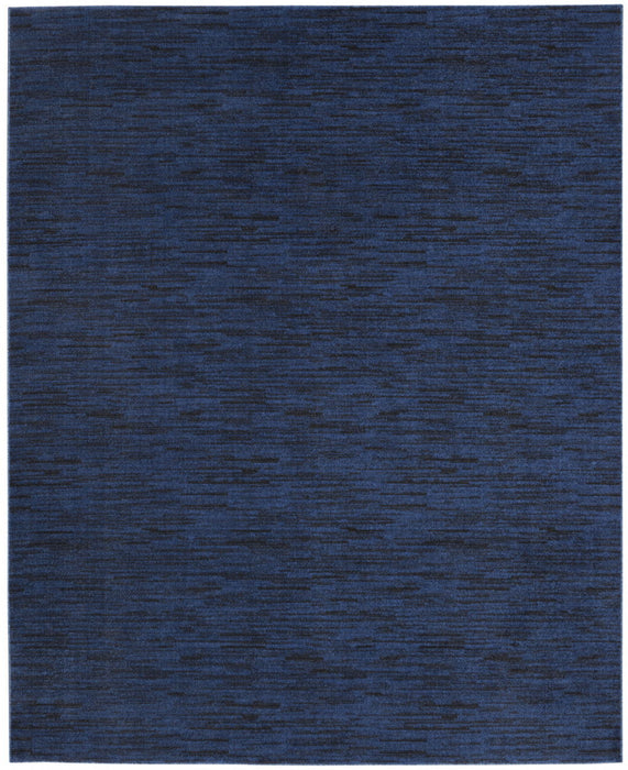 8' X 10' Stain Resistant Indoor / Outdoor Area Rug - Midnight Blue