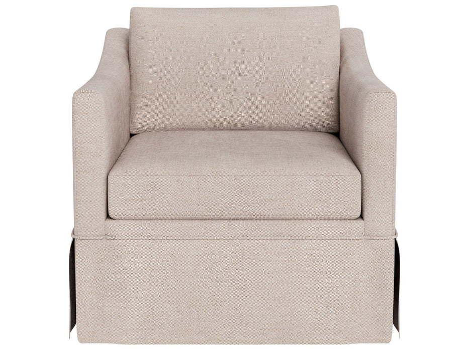 Asher - Skirted Swivel Chair, Special Order - Beige Universal Furniture