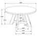 Kent - Round Dining Table - Brown Oak Furniture Max