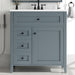 Bathroom Vanity With Sink, 3 Drawers And Adjustable Shelf, Freestanding Storage Unit Hearth and Haven