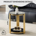 Round Table With Double Layer Storage Home Essentials