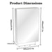 Medicine Cabinet, Wall Mounted Bathroom Mirror With Storage, Adjustable Shelves - Silver Home Essentials