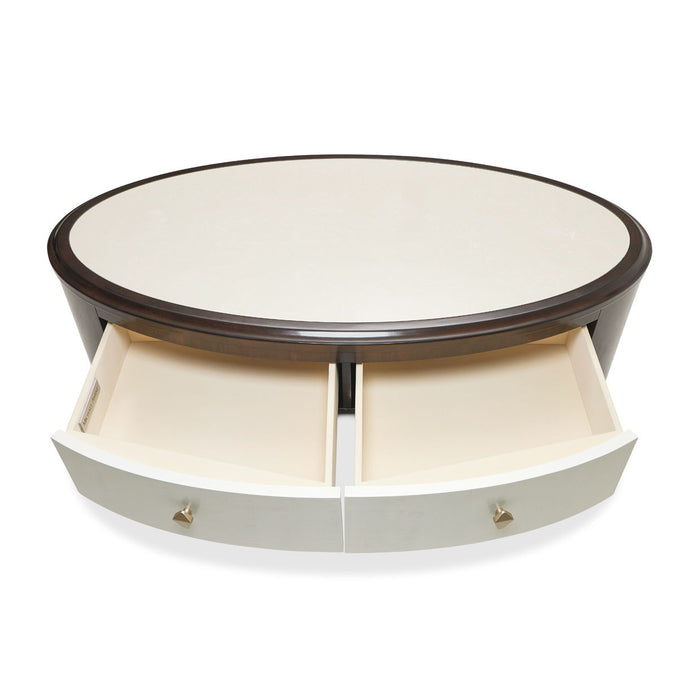 Paris Chic - Oval Cocktail Table - Espresso Brown