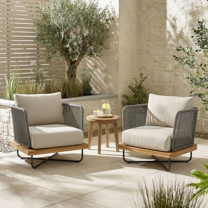 Lucca - Outdoor Acacia Wood Chair Noble House