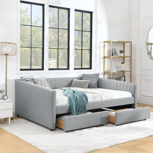 Upholstered Queen Daybed With 2 Drawers Home Essentials