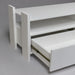 TV Stand For TVs Up To 55" With Open Shelves And 2 Drawers - White Home Essentials