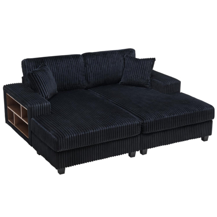 Convertible Sectional Sofa, Sleeper Oversized Living Room Lounge Home Essentials