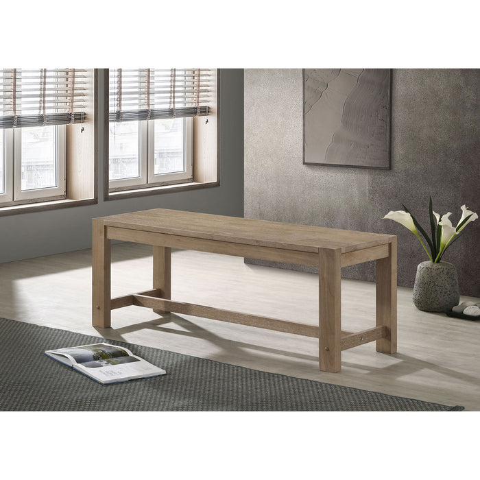 Malvika - Trestle Base Dining Bench - Brown Furniture Max